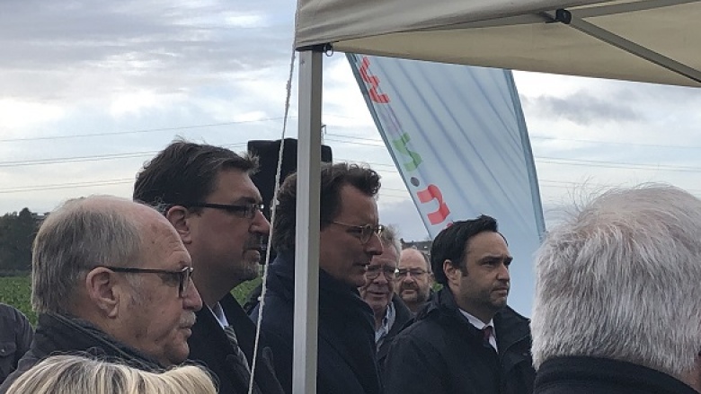 Von links: Karl Schulheis, Christoph von den Driesch, Hendrik Wüst, Hendrik Schmitz