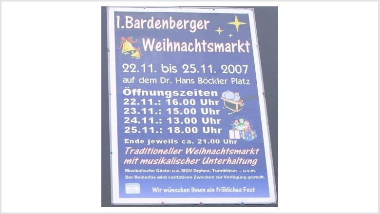 erstes Plakat