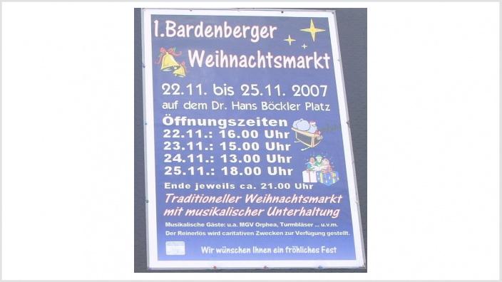 erstes Plakat